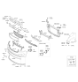 Diagram for Kia Sedona Grille - 86560A9000