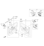 Diagram for 2015 Kia Sedona Power Window Switch - 93570A9301DGH