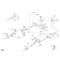 Diagram for Kia Sorento Exhaust Hanger - 287613K100
