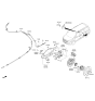 Diagram for Kia Sedona Axle Beam Mount - 551303U000