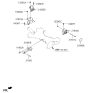 Diagram for Kia Sedona Transfer Case Mount - 21830A9001