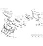 Diagram for Kia Sedona License Plate - 86519A9NB0
