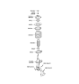 Diagram for 2010 Kia Rondo Shock Absorber - 546611D101