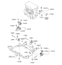 Diagram for Kia Rondo Transfer Case Mount - 218301D800
