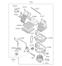 Diagram for Kia Blower Motor - 971132P000