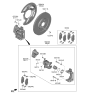 Diagram for Kia EV6 Brake Backing Plate - 58243CU100