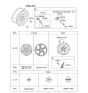 Diagram for Kia EV6 Spare Wheel - 52910CV310