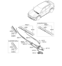Diagram for Kia EV6 Wiper Blade - 98360F2600
