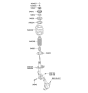 Diagram for 2012 Kia Soul Shock Absorber - 546502K820