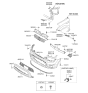 Diagram for Kia Grille - 865612K510