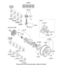Diagram for 2015 Kia Rio Piston Ring Set - 230402B650