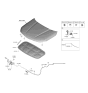 Diagram for Kia Telluride Hood Latch - 81130S9000