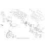 Diagram for 2021 Kia Telluride Crankshaft - 231103L200