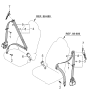 Diagram for 2005 Kia Spectra Seat Belt - 888102F500NM