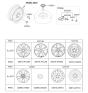 Diagram for 2014 Kia Forte Koup Wheel Cover - 52960A7000