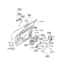Diagram for Kia Optima Door Latch Assembly - 813102G310