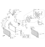 Diagram for 2015 Kia Soul EV A/C Condenser Fan - 25380E4000
