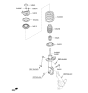Diagram for 2017 Kia Soul EV Shock Absorber - 54650E4000