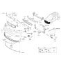 Diagram for 2015 Kia Soul EV Air Deflector - 86525E4000