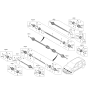 Diagram for 2020 Kia Niro EV Axle Shaft - 49525Q4000
