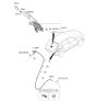 Diagram for Kia Niro EV Wiper Pivot - 98700G5000