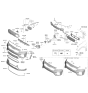 Diagram for Kia Niro EV Headlight Bulb - 1864955009K