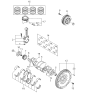 Diagram for 2001 Kia Sportage Flywheel - 0K01311500