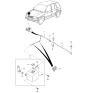 Diagram for 2000 Kia Sportage Windshield Washer Nozzle - 0K01267510A