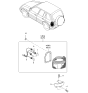 Diagram for 2000 Kia Sephia Fog Light Bulb - M997013270