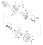 Diagram for 2000 Kia Sportage Wheel Bearing - 0K72A26151