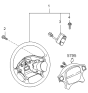 Diagram for 2000 Kia Sportage Steering Wheel - 0K08E3298000