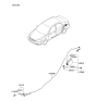Diagram for Kia Fuel Door Release Cable - 815902F000