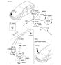 Diagram for 2007 Kia Spectra5 SX Windshield Washer Nozzle - 986302F200