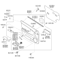 Diagram for 2009 Kia Spectra SX Power Window Switch - 935752F130D8
