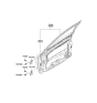 Diagram for Kia Spectra5 SX Door Hinge - 793102F000