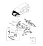 Diagram for Kia Sedona Radiator Support - 641604D010