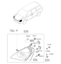 Diagram for 2011 Kia Sedona Light Socket - 921614D000