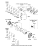 Diagram for 2008 Kia Sedona Crankshaft - 231103C720A
