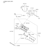 Diagram for Kia Sorento Valve Cover Gasket - 224533C710