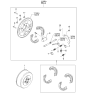 Diagram for 2001 Kia Sportage Wheel Cylinder - 0K04526610