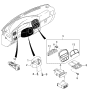 Diagram for 1999 Kia Sportage Dimmer Switch - 0K08A55490