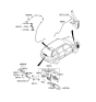 Diagram for Kia Sportage Wiper Pivot - 987001F002