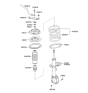 Diagram for 2009 Kia Sportage Shock Absorber - 546512E201