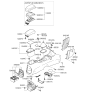 Diagram for Kia Sportage Center Console Base - 846111F000WK