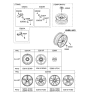 Diagram for Kia Sportage Lug Nuts - 52950H1000
