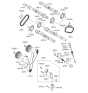 Diagram for Kia Sportage Timing Chain - 2432137100