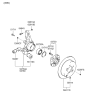 Diagram for 2011 Kia Sportage Wheel Bearing - 527102E500