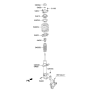 Diagram for 2014 Kia Sorento Shock Absorber - 546511U701