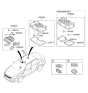 Diagram for Kia Niro EV Interior Light Bulb - 928512T000