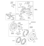 Diagram for Kia Sorento Brake Caliper Repair Kit - 5823237000